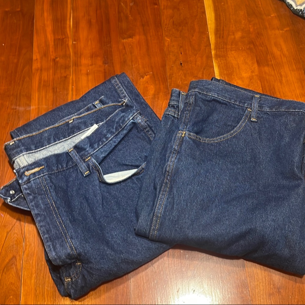 TWO PAIRS Classic Blue Denim Jeans